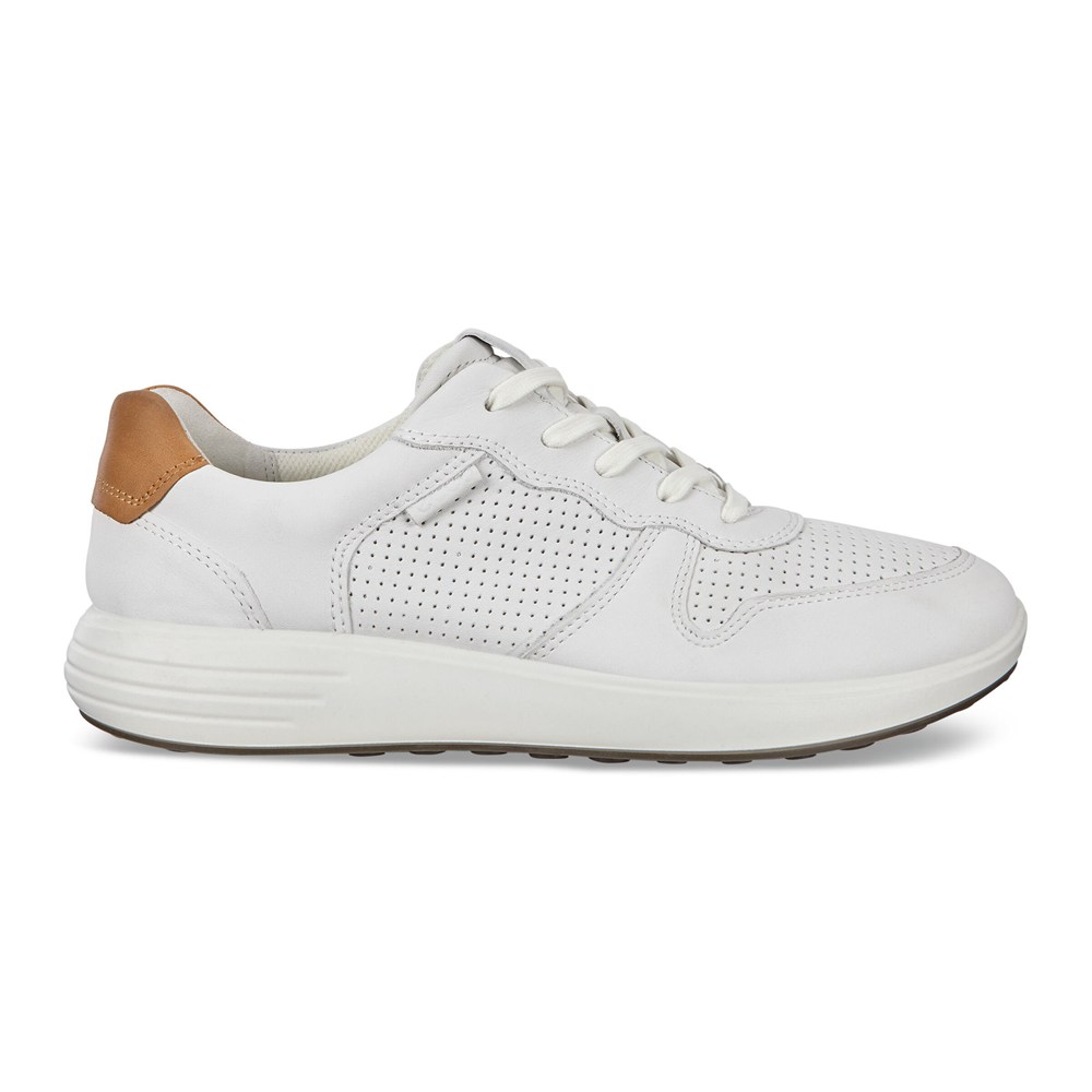 ECCO Mens Sneakers White - Soft 7 Runner Lace-Ups - ERG-914632